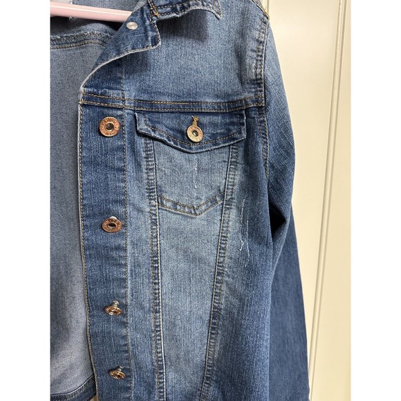 Love‎ Tree Denim Button Up Jacket Sz Medium - Picture 4 of 6